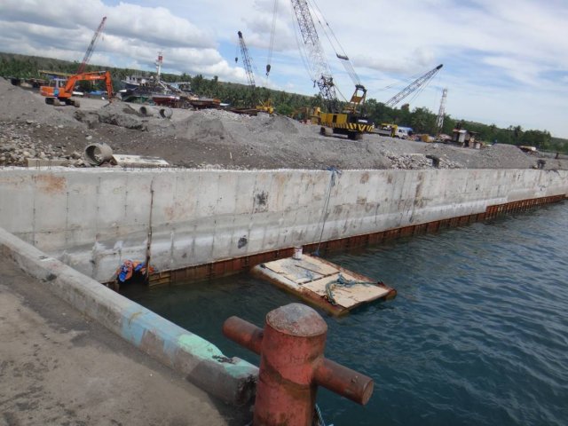 Concreted Retaining Wall